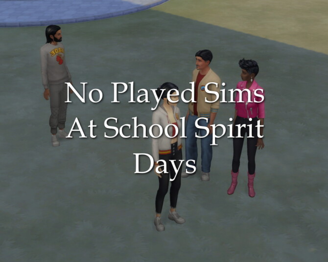 No Played Sims At School Spirit Days by lazarusinashes at Mod The Sims 4