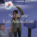 No Route Fail Animation by lazarusinashes at Mod The Sims 4