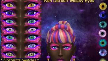 Non Default Galaxy Eyes by jwjj420 at Mod The Sims 4