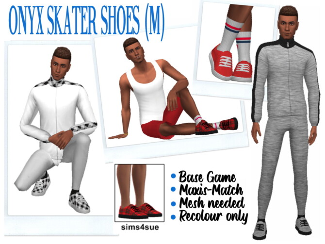 ONYXSIMS’ SKATER SHOES (M) at Sims4Sue