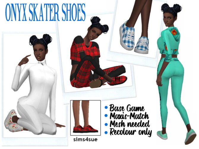 ONYXSIMS’ SKATER SHOES at Sims4Sue