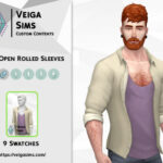 Open Shirt with Rolled Sleeves by David_Mtv at TSR