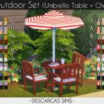 Outdoor Set at Descargas Sims