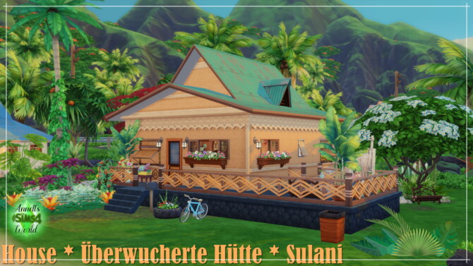 Overgrown hut Sulani house at Annett’s Sims 4 Welt