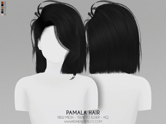 PAMALA HAIR + MAXIS MATCH VERSION at REDHEADSIMS