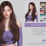 PAPERCUT HAIR at Obsidian Sims