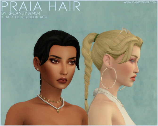 PRAIA BRAIDED HAIR at Candy Sims 4