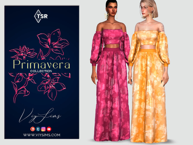 PRIMAVERA Collection FLORAL SET I by Viy Sims at TSR