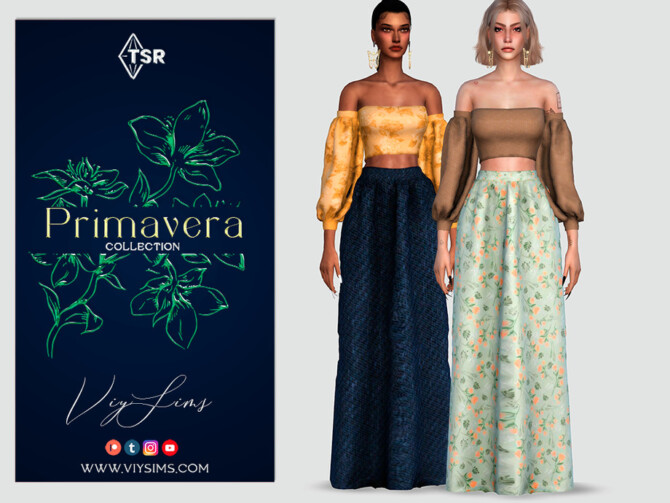 PRIMAVERA Collection SKIRT FOR FLORAL SET [I] by Viy Sims at TSR