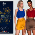 PRIMAVERA Collection SKIRT FOR FLORAL SET [II] by Viy Sims at TSR