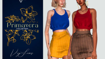 PRIMAVERA Collection SKIRT FOR FLORAL SET [II] by Viy Sims at TSR