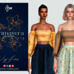 PRIMAVERA Collection TOP FOR FLORAL SET [I] by Viy Sims at TSR