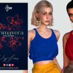 PRIMAVERA Collection TOP FOR FLORAL SET [II] by Viy Sims at TSR