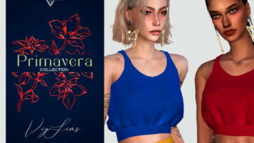 PRIMAVERA Collection TOP FOR FLORAL SET [II] by Viy Sims at TSR