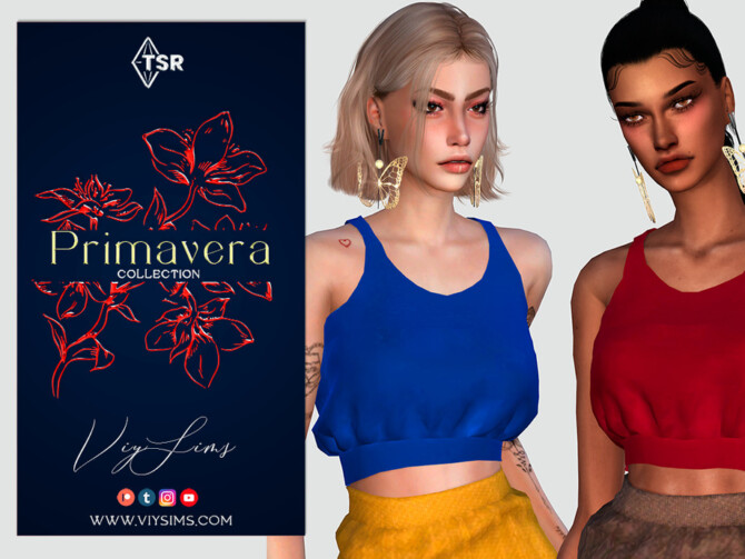 PRIMAVERA Collection TOP FOR FLORAL SET [II] by Viy Sims at TSR