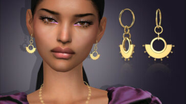 Pachama Earrings by feyona at TSR