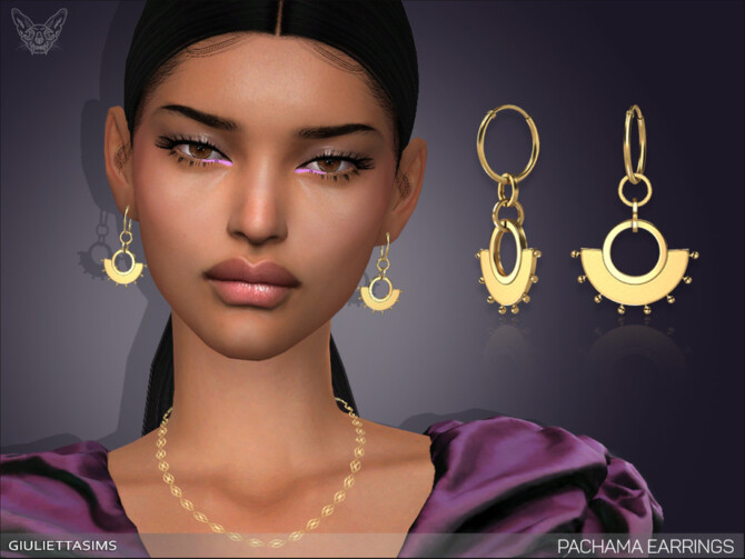 Pachama Earrings by feyona at TSR