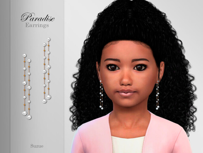 Paradise Earrings Child by Suzue at TSR