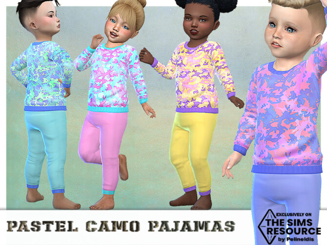 Pastel Camo Pajamas by Pelineldis at TSR