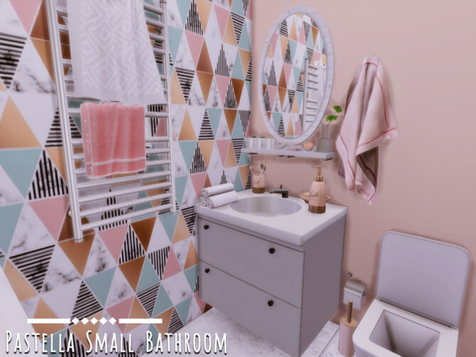 Pastella Small Bathroom by GenkaiHaretsu at TSR