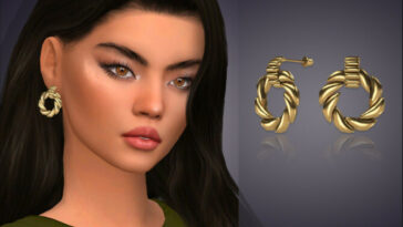 Paulina Earrings by feyona at TSR