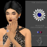 Peacock Engagement Ring by Glitterberryfly at TSR