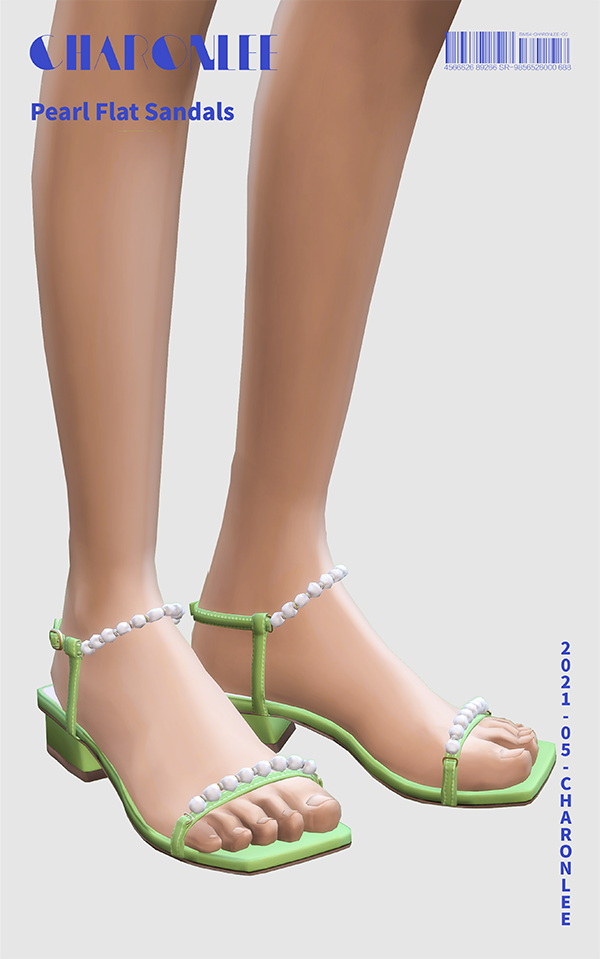 Pearl Flat Sandals at Charonlee