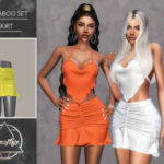 Peekaboo Set Skirt by Camuflaje at TSR