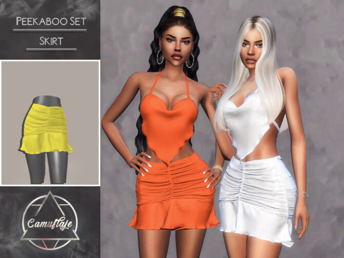 Peekaboo Set Skirt by Camuflaje at TSR