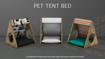 Pet tent bed (P) at Leo Sims