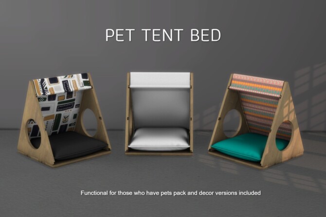 Pet tent bed (P) at Leo Sims