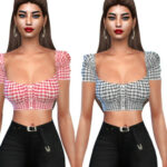 Plaid Casual Blouses by Saliwa at TSR