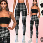 Plaid Leggings Outfit by Saliwa at TSR