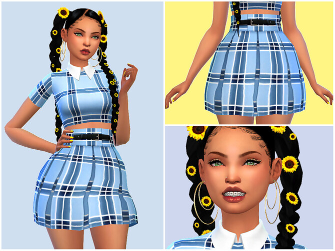 Plaid Set | Skirt by Saruin at TSR