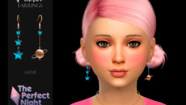 Planet Earrings Child by Suzue at TSR