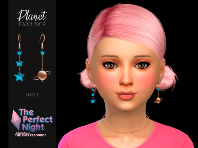 Planet Earrings Child by Suzue at TSR