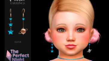 Planet Earrings Toddler by Suzue at TSR