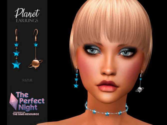 Planet Earrings by Suzue at TSR