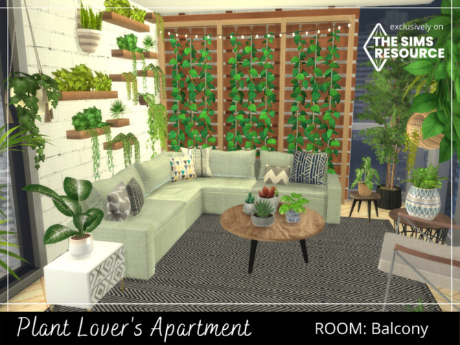 Plant Lover’s Apartment Balcony by A.lenna at TSR