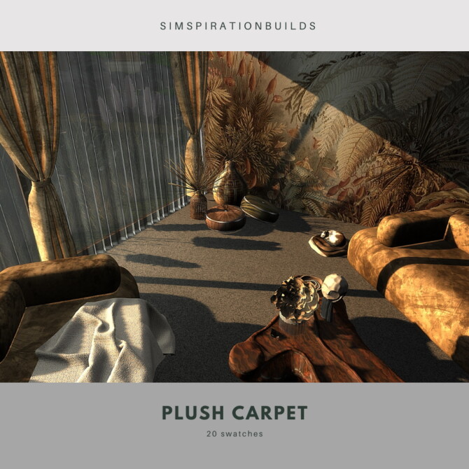 Plush carpet flooring at Simspiration Builds