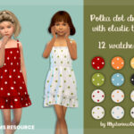 Polka dot dress with elastic top by MysteriousOo at TSR