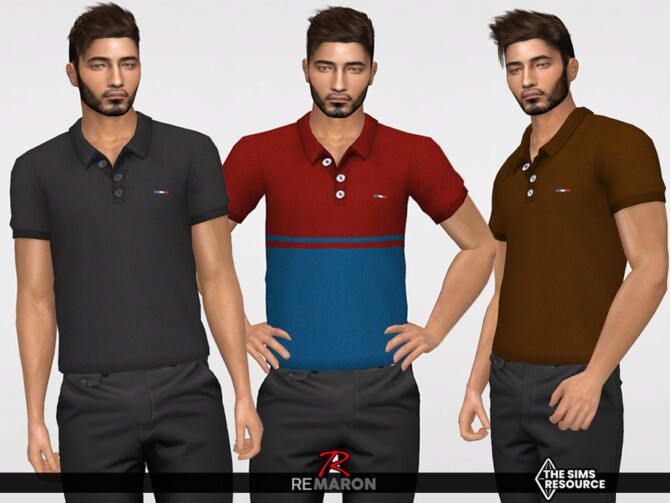 Polo Shirt 01 for Male Sim by remaron at TSR