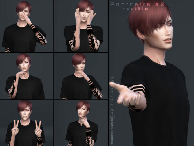 Portraits #2 (Pose Pack) by YaniSim at TSR