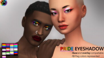 Pride Flag Eyeshadow by MsBeary at TSR