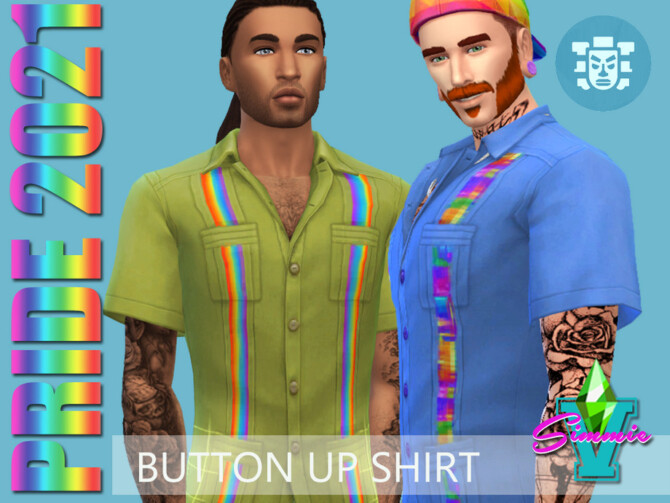 Pride21 Button Up Shirt by SimmieV at TSR