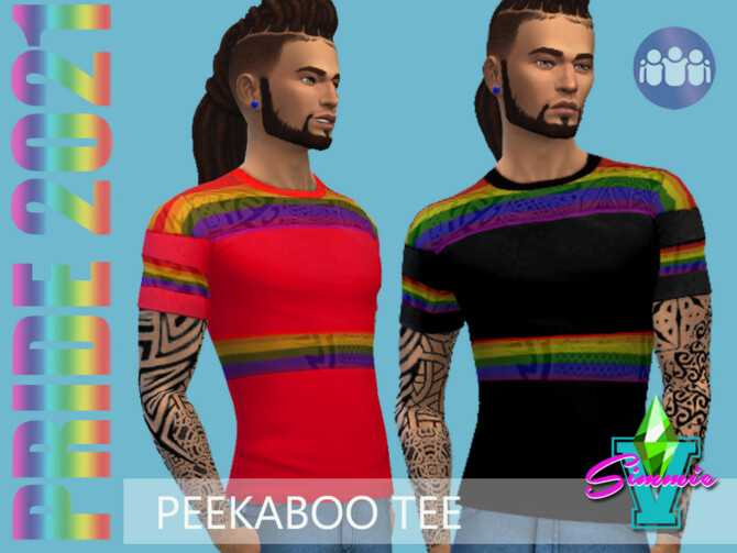 Pride21 Peekaboo Tee by SimmieV at TSR