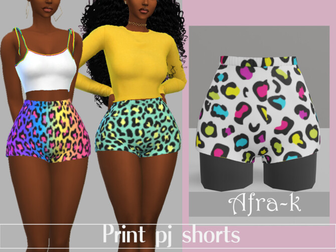 Print pj shorts by akaysims at TSR