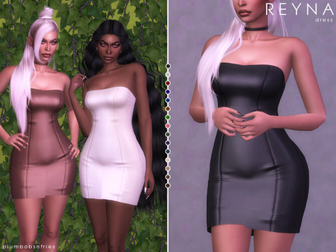 REYNA dress by Plumbobs n Fries at TSR