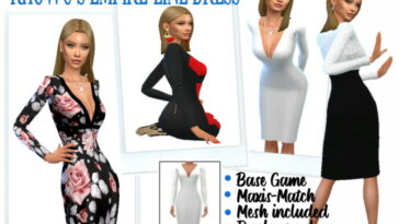 RHOWC’S EMPIRE-LINE DRESS at Sims4Sue