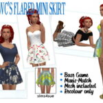 RHOWC’S FLARED MINI SKIRT at Sims4Sue